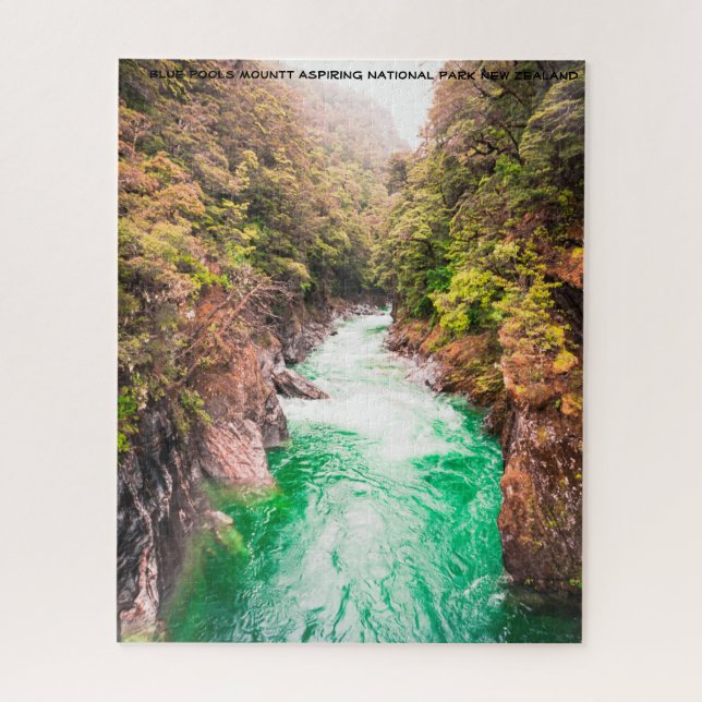 Blue Pools Walk, Mount Aspiring National Park Jigsaw Puzzle (Vertical)