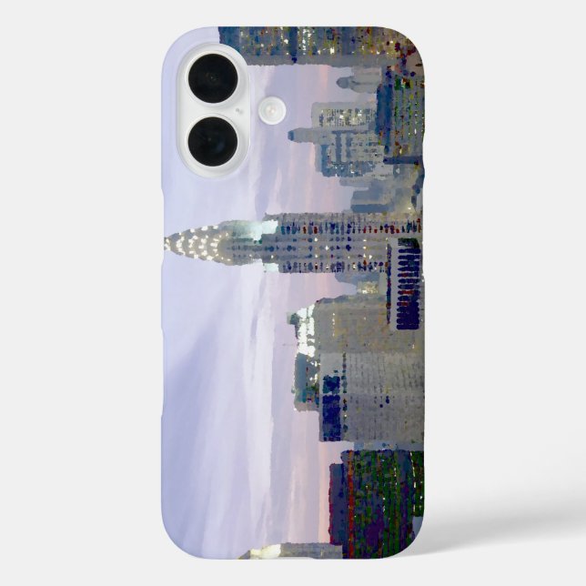 Blue Pop Art New York City Case-Mate iPhone Case (Back)