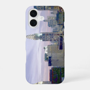 Blue Pop Art New York City iPhone 16 Case