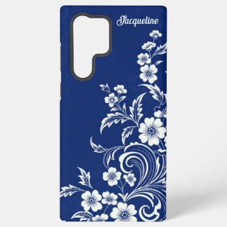Blue Porcelain Bloom Samsung Galaxy Case