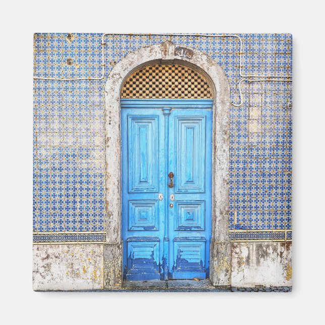 Blue Portugal Door Magnet (Front)