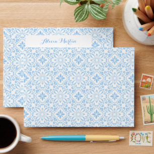 Blue Portuguese Azulejo Tiles Birthday Envelope