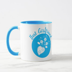 Blue Portuguese romantic heart Mug