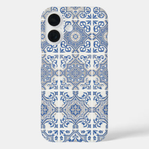 Blue Portuguese Tile iPhone 16 Case