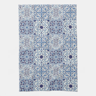 Blue Portuguese Tiles Tea Towel