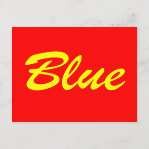 Blue Postcard