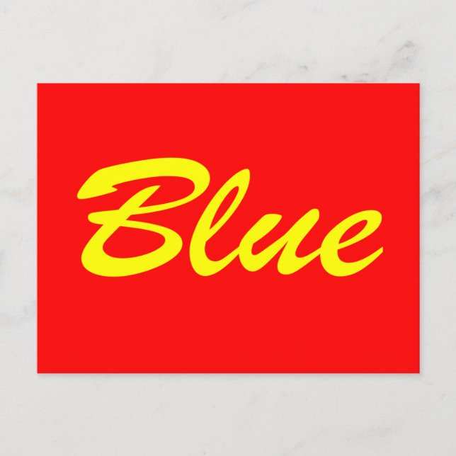 Blue Postcard (Front)
