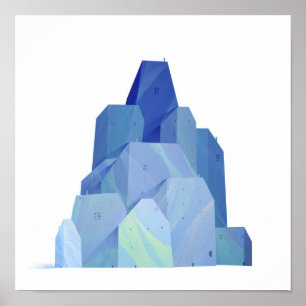 blue  poster