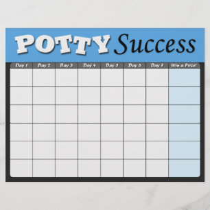 Blue Potty Training Success Charts