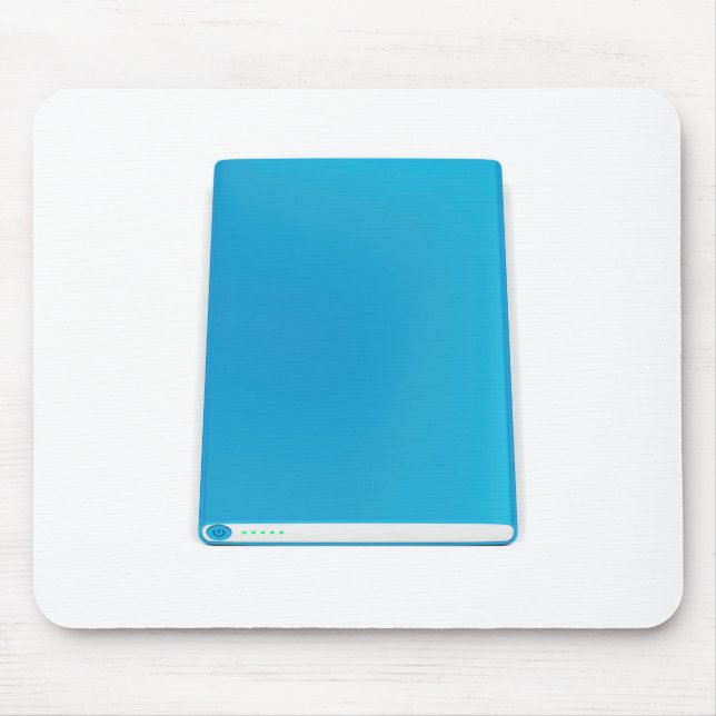 Blue power bank mouse mat (Front)