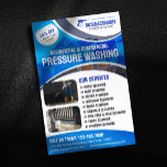 Blue Power Washing Pressure Wash House Cleaning Flyer<br><div class="desc">Make your business sparkle with this eye-catching power washing flyer template! This fully customisable design features a clean and modern look, perfect for showcasing your services and attracting new customers. Key features: Professional and modern design: Impress potential clients with a polished and trustworthy look. Easy to customise: Simply add your...</div>