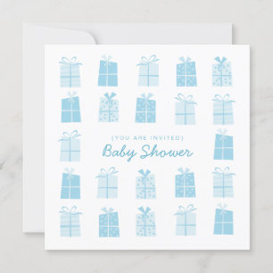 Blue Presents (Boy) Baby Shower invitation