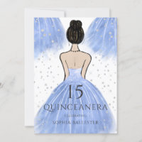 Blue Princess Dress Winter Wonderland Quinceanera