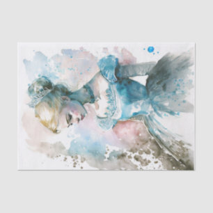 BLue Princess Going to the Ball  Tissue Paper