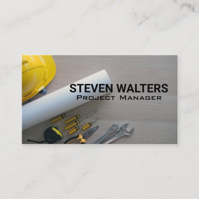 Blue Print Hardware Tools Business Card (Front)