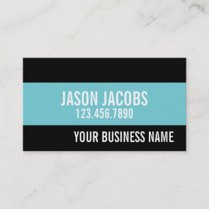 Blue Professional Elegant Modern Simple Business Card