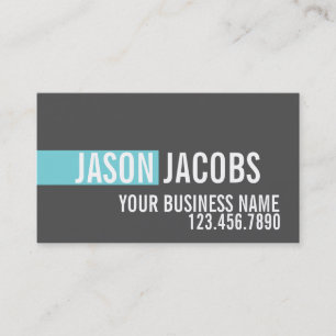 Blue Professional Elegant Modern Simple Business Card