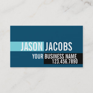 Blue Professional Elegant Modern Simple Business Card
