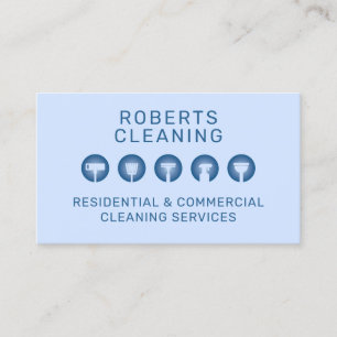 Blue professional minimalist  business card