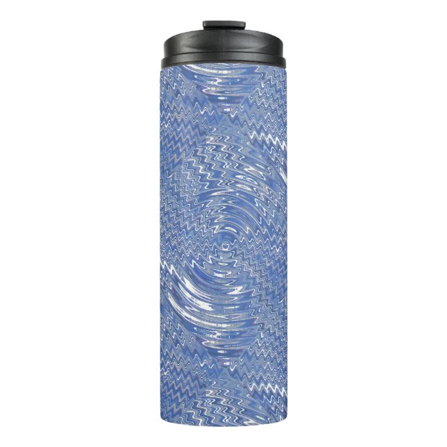 Blue Psychedelic Thermal Tumbler (Front)