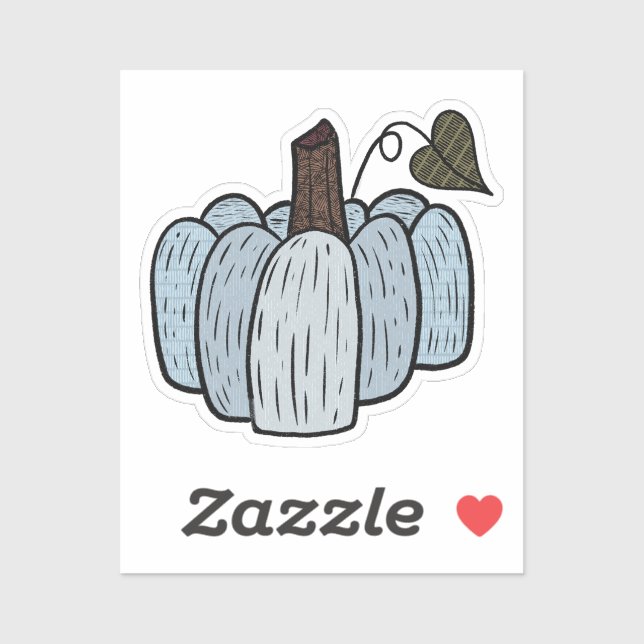 Blue Pumpkin to Decorate (Sheet)