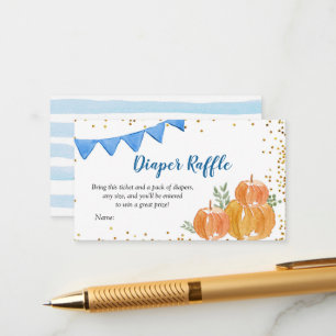 Blue Pumpkin Truck Diaper Raffle Card
