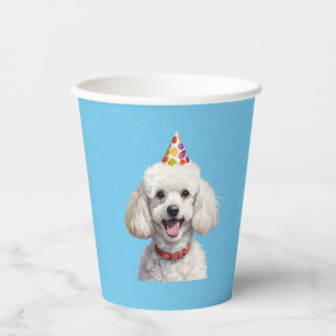 Blue Puppy Dog Birthday Paw-ty  Paper Cups