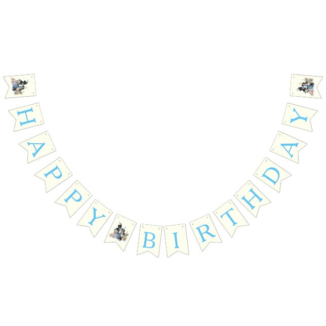 Blue 🐶 Puppy Dog Themed Birthday Party Bunting (All)
