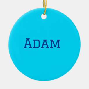Blue purple add name text back to school message s ceramic tree decoration