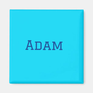 Blue purple add name text back to school message s magnet