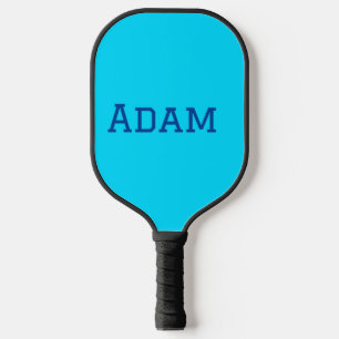 Blue purple add name text back to school message s pickleball paddle