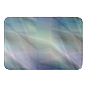 blue purple and green abstract bath mat