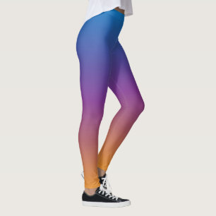 Blue, Purple and Orange Gradient Leggings