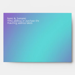 Blue purple beach starfish lilac envelopes