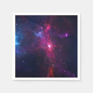 Blue Purple Bright Starry Sky Napkin