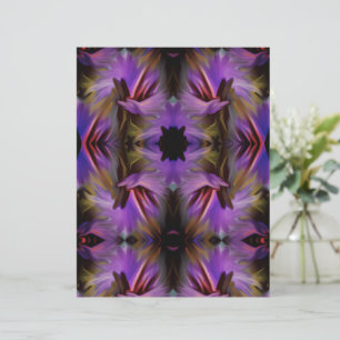 Blue Purple Brush Swirls Abstract Scrapbook Paper