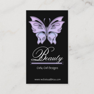 Blue/Purple Butterfly Design Business Cards