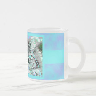 Blue-Purple Cat Mug