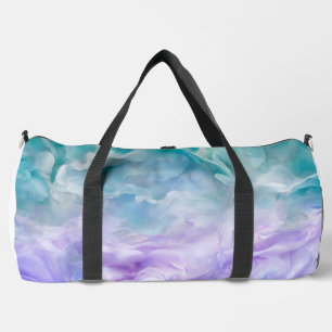 Blue & purple cloud swirl duffle bag