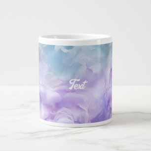 Blue & purple cloud swirl large coffee mug