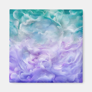 Blue & purple cloud swirl magnet
