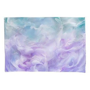 Blue & purple cloud swirl pillowcase
