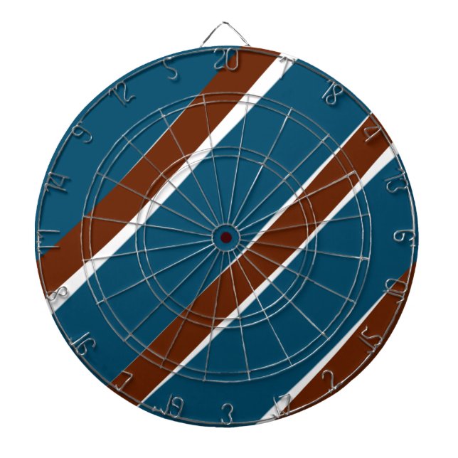 Blue purple curvy shapeslines wavy pattern design  dartboard (Front)