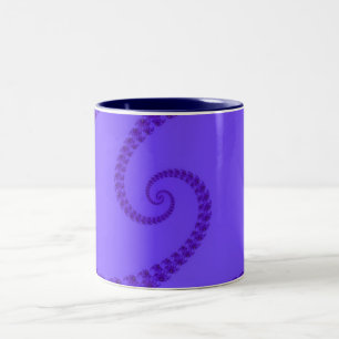 Blue Purple Double Spiral Mug