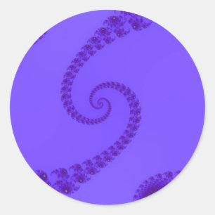 Blue Purple Double Spiral Stickers