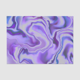 Blue & Purple Elegant Marble Digital Abstract Tissue Paper