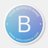 Blue & Purple Fading Ombre with Editable Text