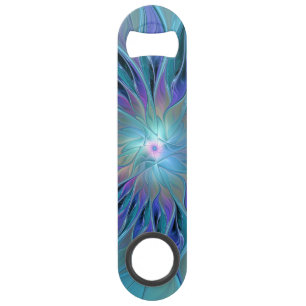 Blue Purple Flower Dream Abstract Fractal Art