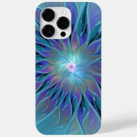 Blue Purple Flower Dream Abstract Fractal Art