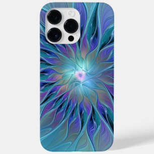 Blue Purple Flower Dream Abstract Fractal Art Case-Mate iPhone 14 Pro Max Case